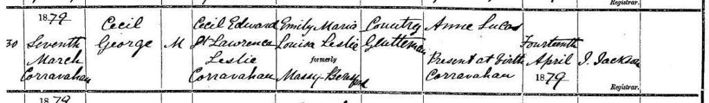 cr CGL birth 7.3.1879